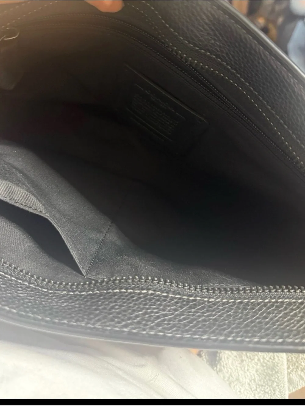 Coach Signature Canvas Clutch in Black and Gray